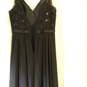 Black MoriLee bridesmaid dress